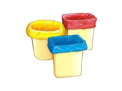 垃圾袋 50*50cm彩色大号加厚垃圾袋 家用一次性连卷点断式垃圾袋图2