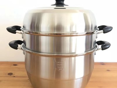 304蒸锅不锈钢大容量 多功能32cm汤锅 锅盖透视 燃气电磁炉通用图2