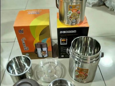 304焖烧提锅便当盒 焖烧杯500-1000ml中式提锅 保温便当盒 真空饭盒图3