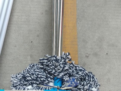 线拖把老式不锈钢杆吸水拖把家用棉纱棉线拖把清洁墩布地拖批发图2