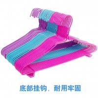 衣架加粗款晾晒挂衣架地摊衣架成人衣撑地摊无痕衣架浸塑衣架