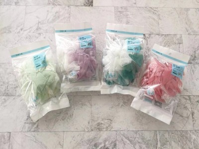 单色浴花球，双色浴花球，花澡巾浴擦图6